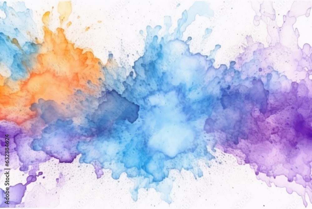 colorful watercolor isolated white background. generative aii