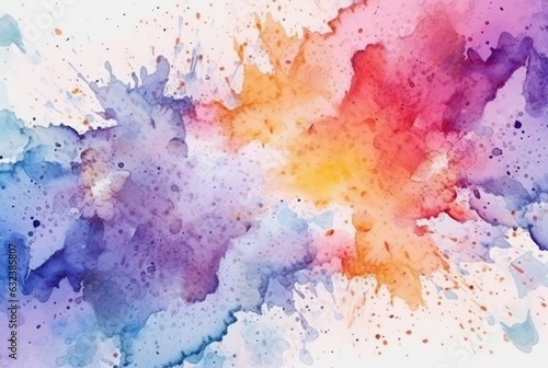 colorful watercolor isolated white background. generative aii