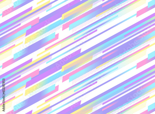 抽象的デジタルグリッジ風ポップなシームレスのパターン