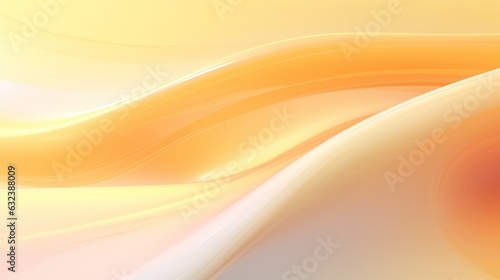 Yellow 3D glossy wavy background