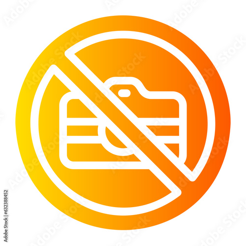 no photos Gradient icon