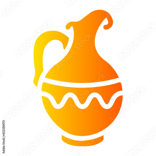 ancient jug Gradient icon