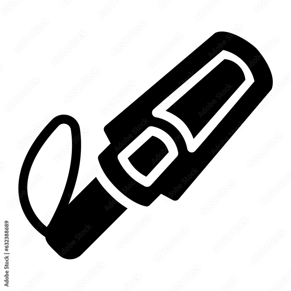 metal detector Solid icon metal detector Solid icon