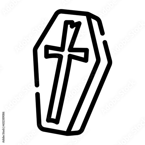 coffin Line Icon