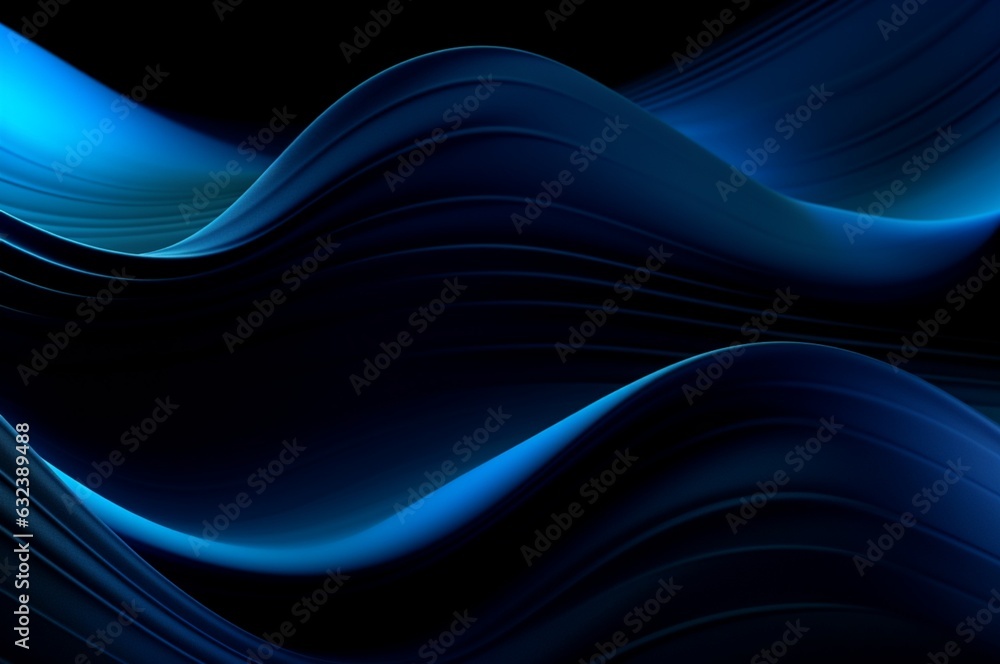 abstract blue and black background. generative ai abstract blue and black background. generative ai