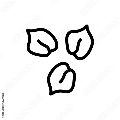 chickpeas hummus icon flat illustration on white background..eps