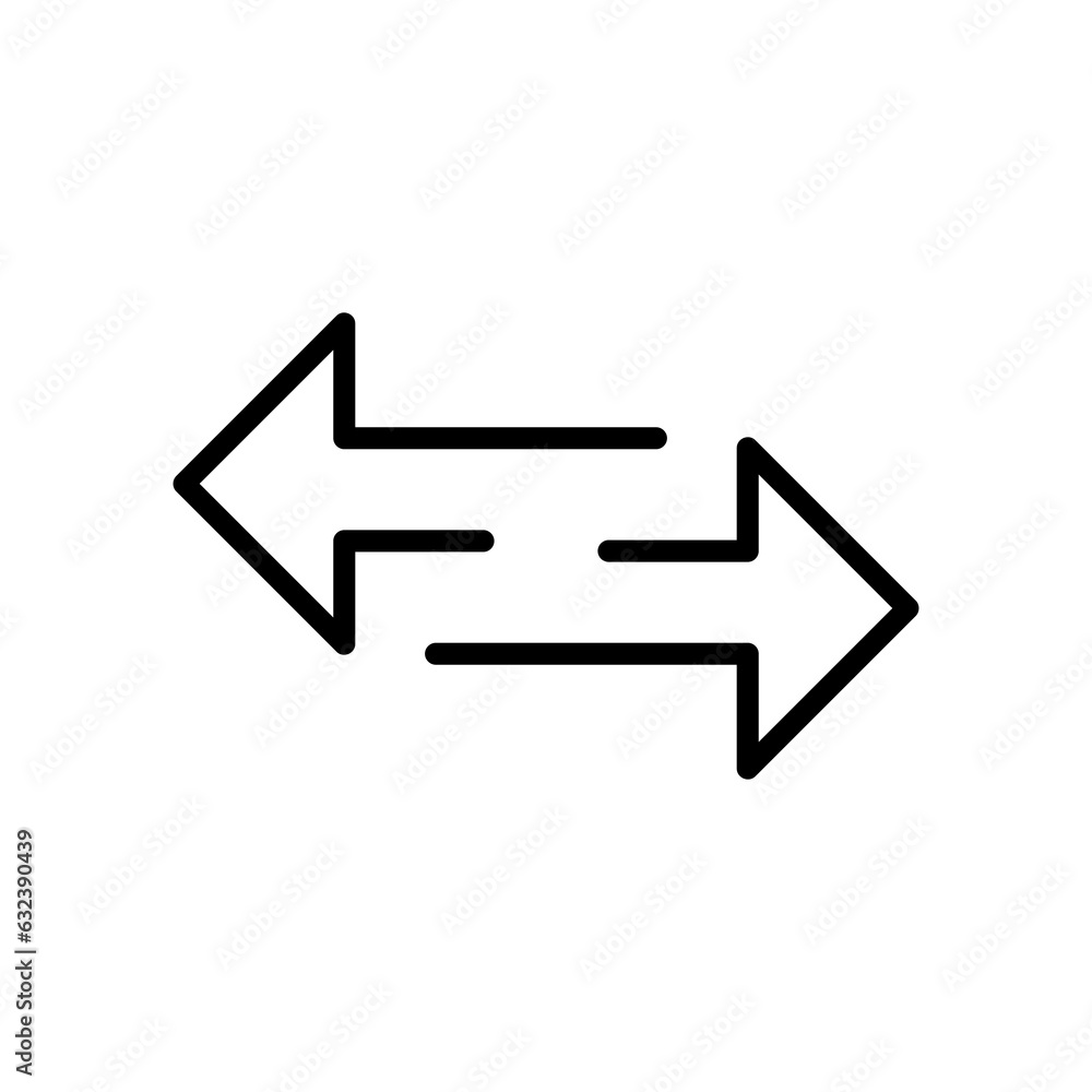 Two side icon, vector flat illustration on white background..eps Two side icon, vector flat illustration on white background..eps