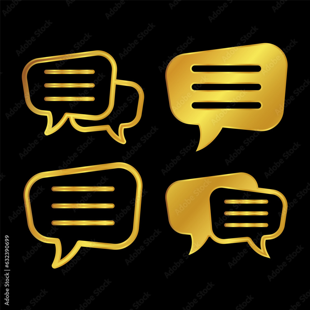 gold colored chat icon gold colored chat icon