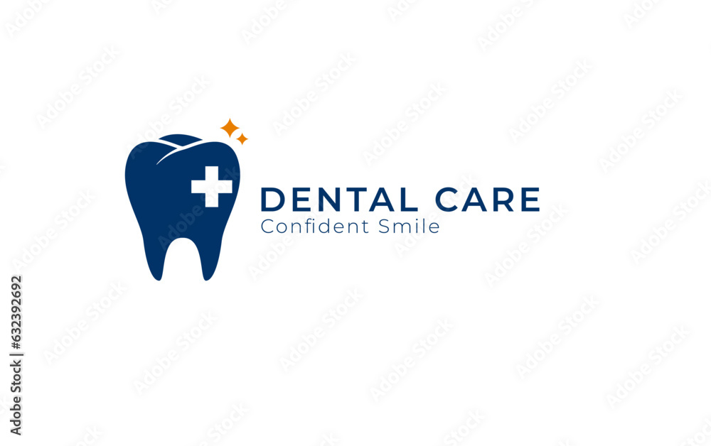 Modern dental health concept logo design vector Modern dental health concept logo design vector