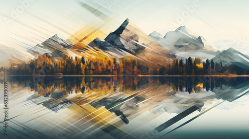 Virtual Vistas: Pixelated Mountains and Glitchy Forests