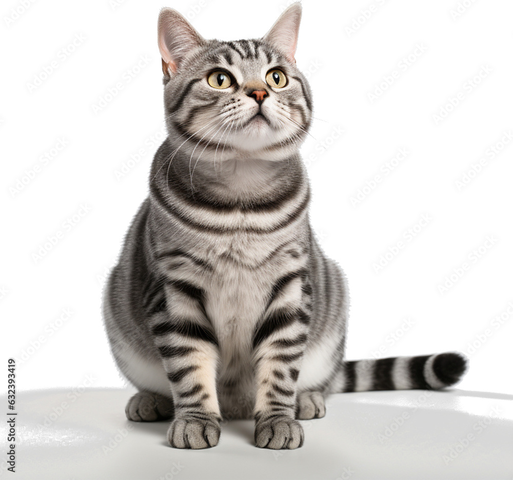 Obraz premium british cat isolated on white