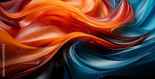 Foreboding Swirls: Abstract Dark Colors and Shaped Canvas