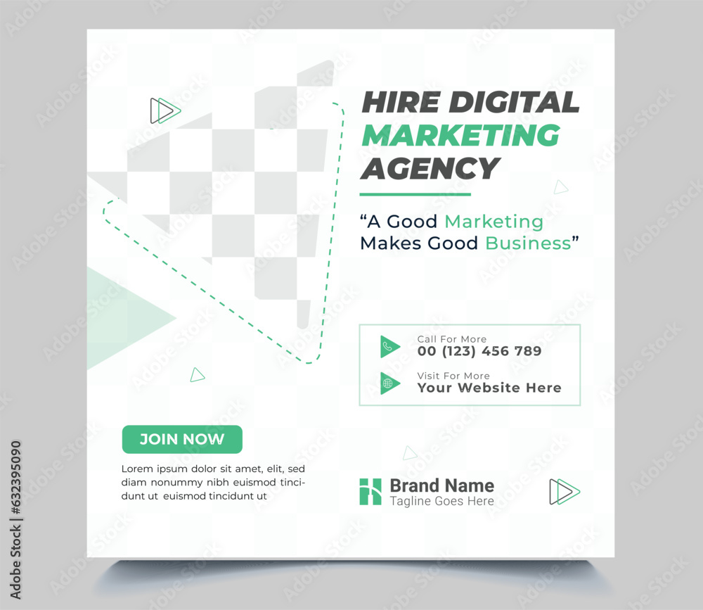 Obraz premium digital marketing social media post