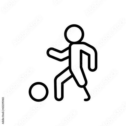 Paralympic soccer icon