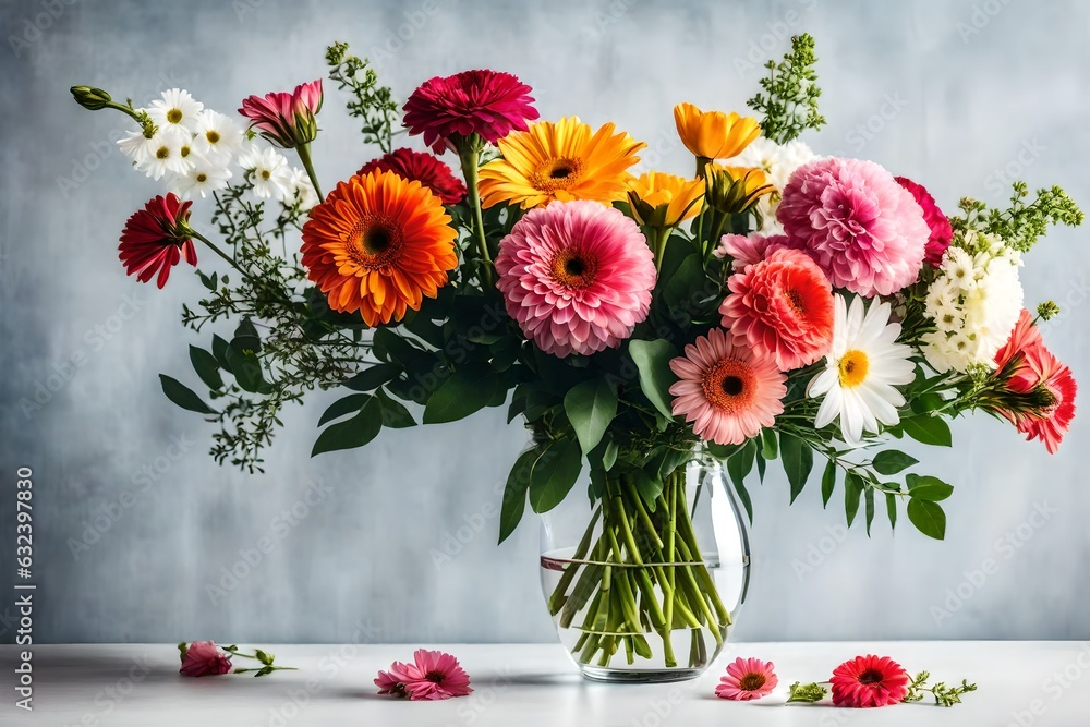 bouquet of flowers in a vase generated by AI tool bouquet of flowers in a vase generated by AI tool