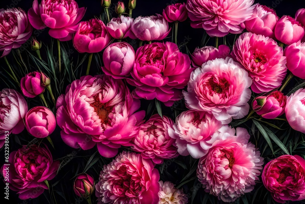 pink and white roses generated by AI tool