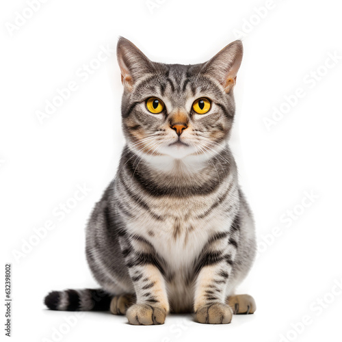 American Wirehair Cat , Isolated On Transparent, PNG, HD © ACE STEEL D