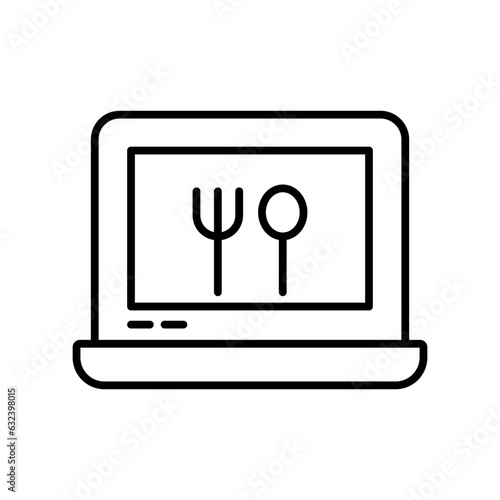 Online food delivery icon