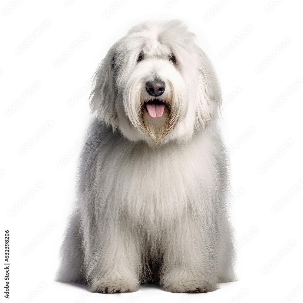 Old English Sheepdog , Isolated On Transparent, PNG, HD