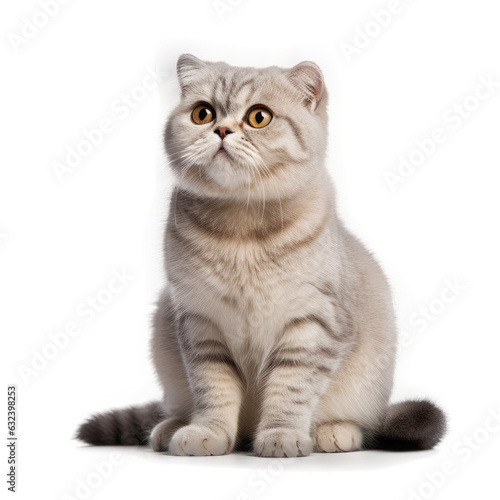 Scottish Fold Cat , Isolated On Transparent, PNG, HD