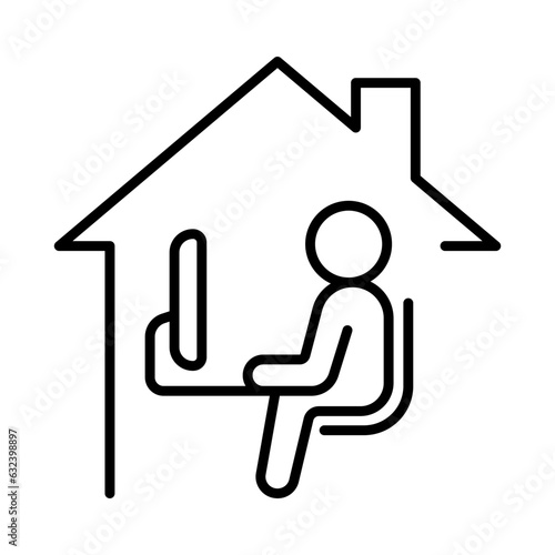 Work from home icon