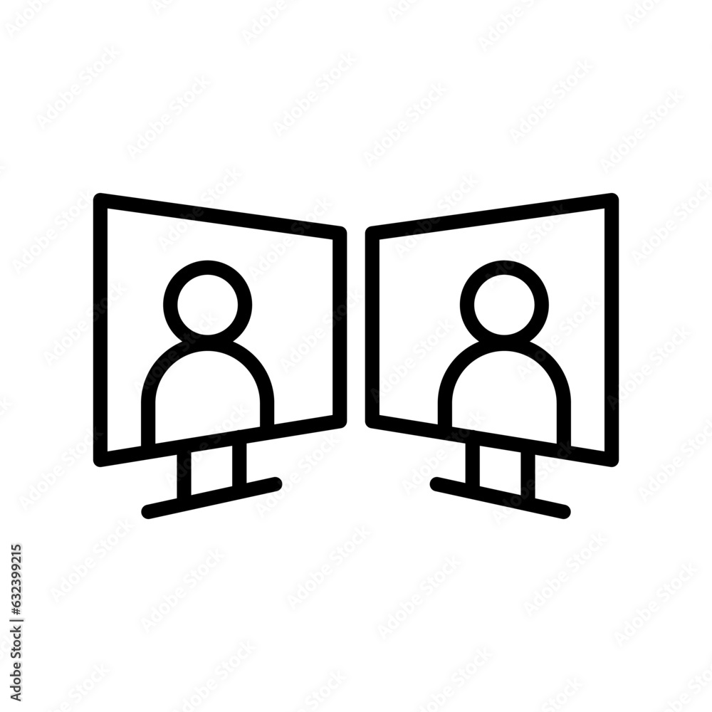 Online meeting icon Online meeting icon