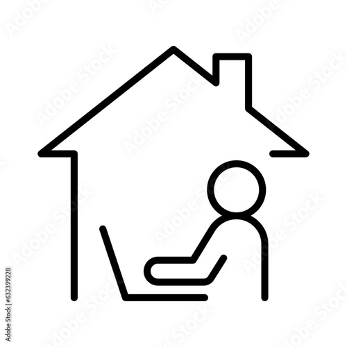 Work from home icon