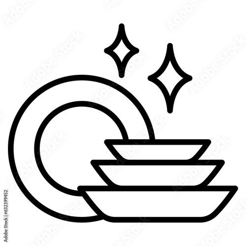 Washing dishes icon