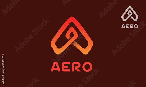 Aero Vector Logo Template. Aero Design is a letter a logo.