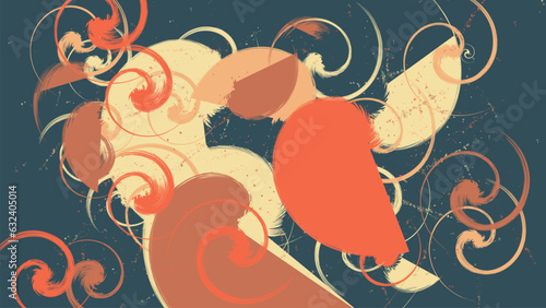 colorful abstract background with painting style