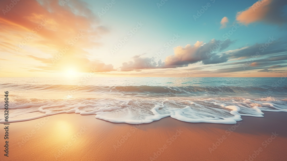 closeup sea sand beach. panoramic beach landscape inspire tropical beach seascape horizon