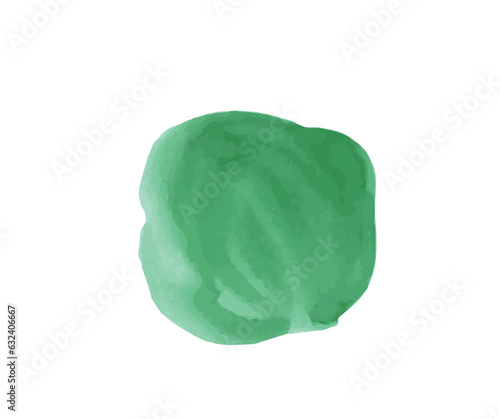 green watercolour brush stroke