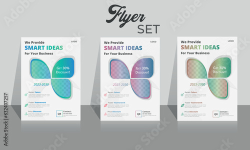 
Business Corporate Creative Professional modern gradient identity  luxury  modern multipurpose official print ready simple standard stationery stylish  unique vector minimal a4 clean flyer set.