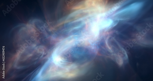 Wallpaper Mural Abstract cosmic multi-colored transparent energy waves glowing background Torontodigital.ca