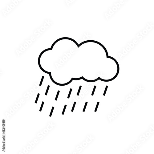 Rain icon design template vector isolated