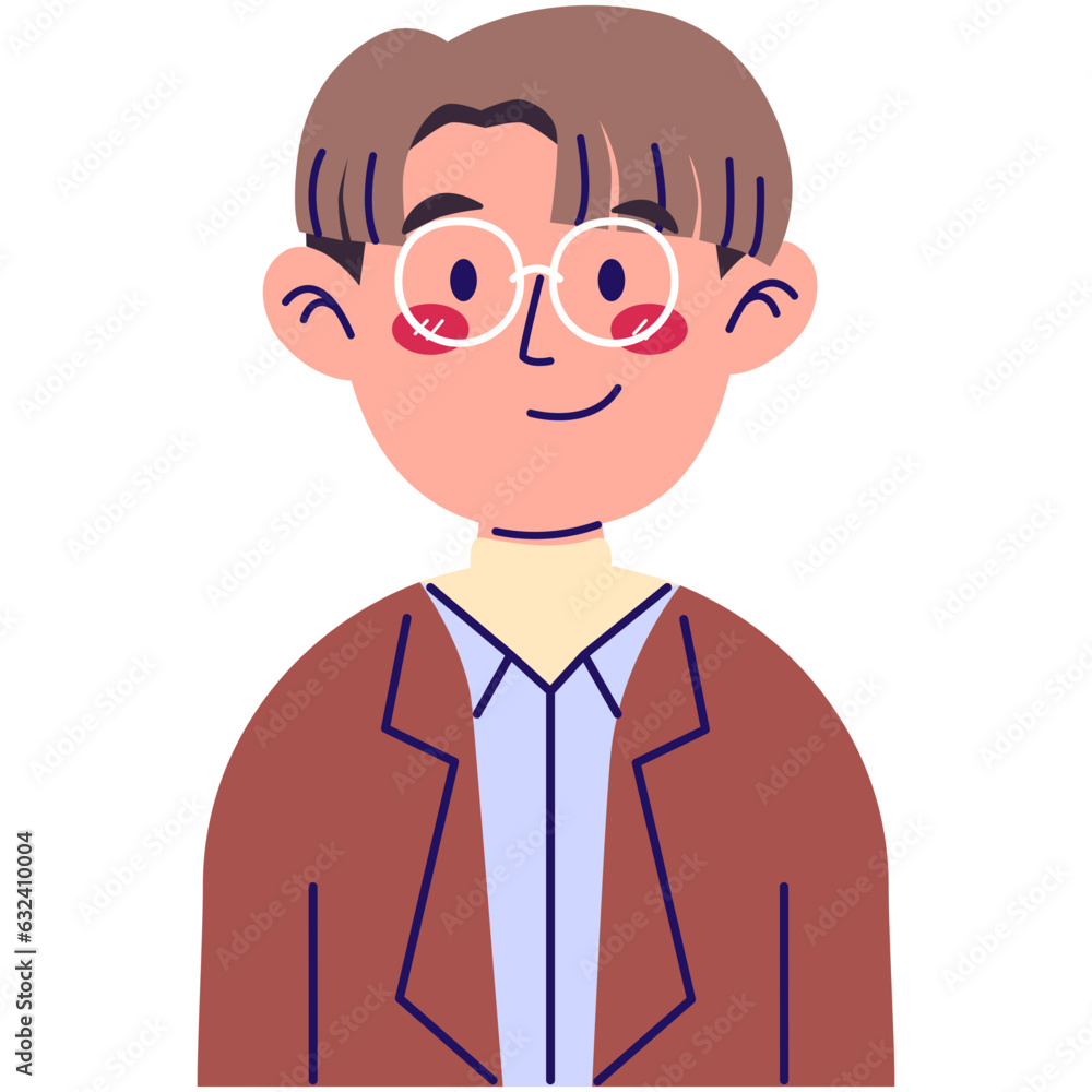 Noble Youth Avatar Illustration Noble Youth Avatar Illustration