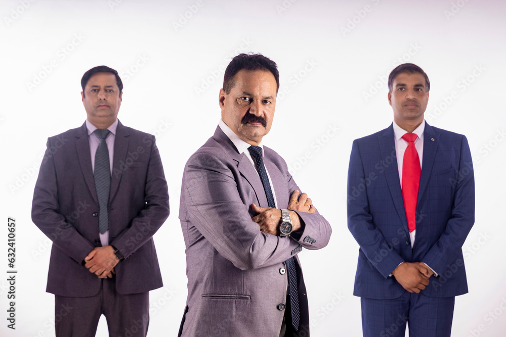 Indian corporate people group standing together Indian corporate people group standing together