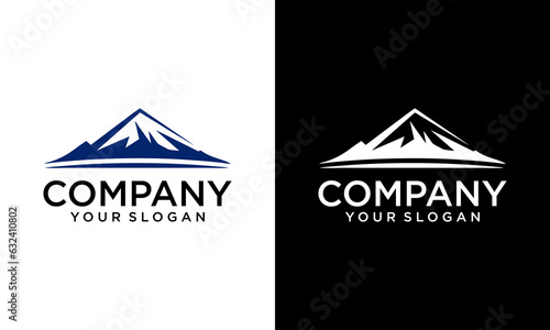 Mountain icon Logo Template Vector illustration design