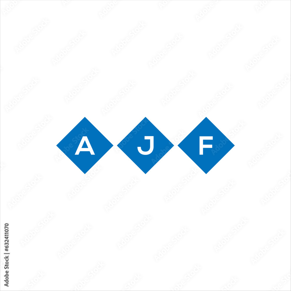 AJF letter logo design on white background. AJF creative initials letter logo concept. AJF letter design.
