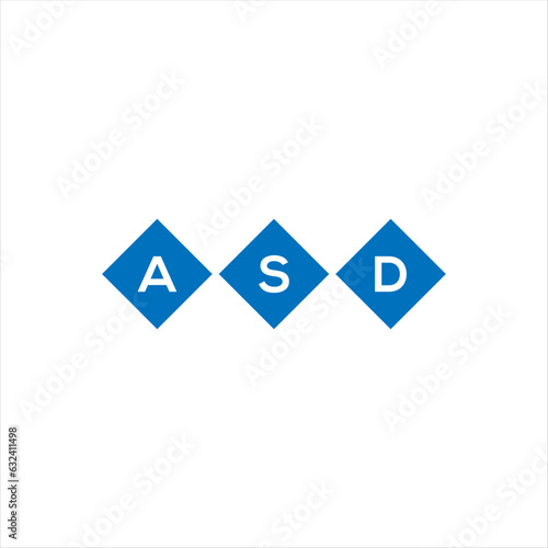 ASD letter logo design on white background. ASD creative initials letter logo concept. ASD letter design.
