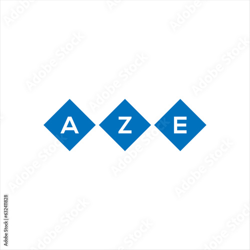 AZE letter logo design on white background. AZE creative initials letter logo concept. AZE letter design. 