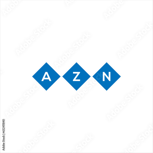 Fototapeta Naklejka Na Ścianę i Meble -  AZN letter logo design on white background. AZN creative initials letter logo concept. AZN letter design.
