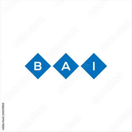 BAI letter logo design on white background. BAI creative initials letter logo concept. BAI letter design.
