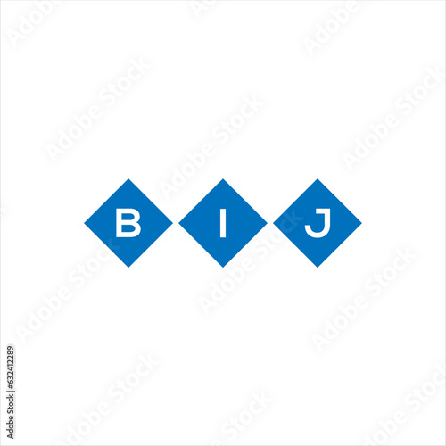 BIJ letter logo design on white background. BIJ creative initials letter logo concept. BIJ letter design. 