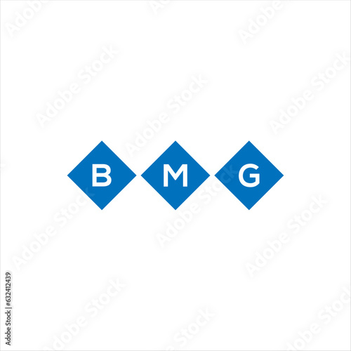 BMG letter technology logo design on white background. BMG creative initials letter IT logo concept. BMG setting shape design
 photo