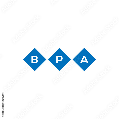 Fototapeta Naklejka Na Ścianę i Meble -  BPA letter technology logo design on white background. BPA creative initials letter IT logo concept. BPA setting shape design

