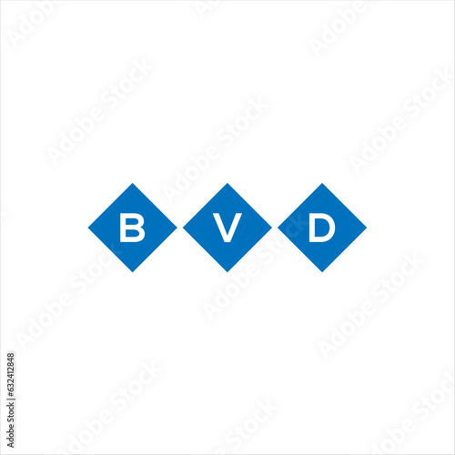 BVD letter technology logo design on white background. BVD creative initials letter IT logo concept. BVD setting shape design
 photo