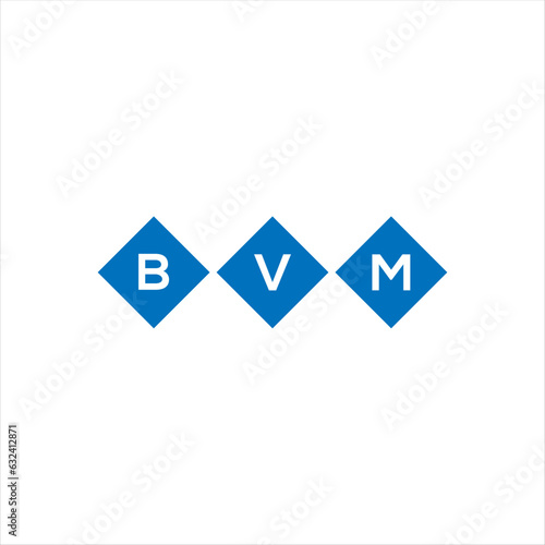 BVM letter technology logo design on white background. BVM creative initials letter IT logo concept. BVM setting shape design
