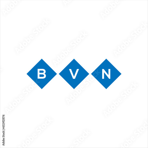 BVN letter technology logo design on white background. BVN creative initials letter IT logo concept. BVN setting shape design 