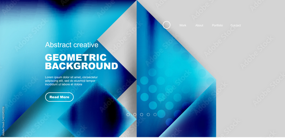 Fototapeta premium Geometric elements - squares and triangles composition background.